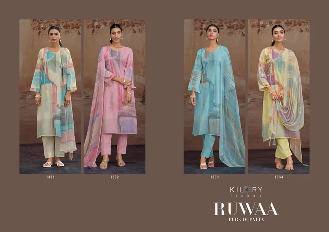 Ruwaa By Kilory Lawn Cotton Digital Printed Salwar Kameez Orders In India